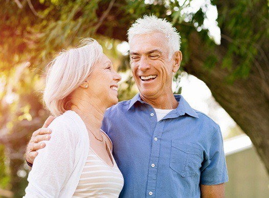 older couple in nature 