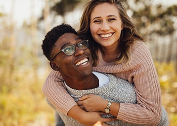 Couple smiling in Moses Lake